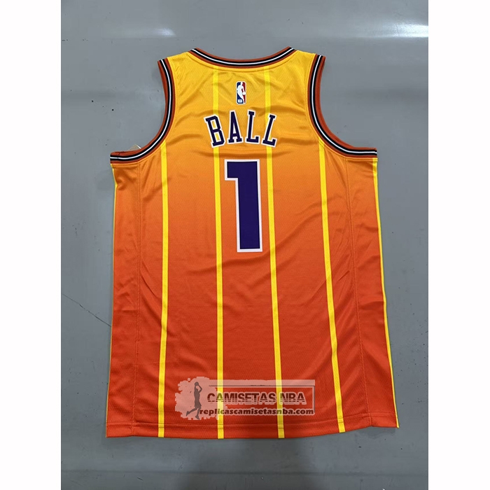 Camiseta Charlotte Hornets LaMelo Ball NO 1 Ciudad 2025-26 Naranja